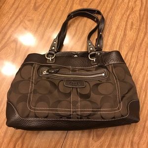 Coach Penelope Signature Tote Bag.